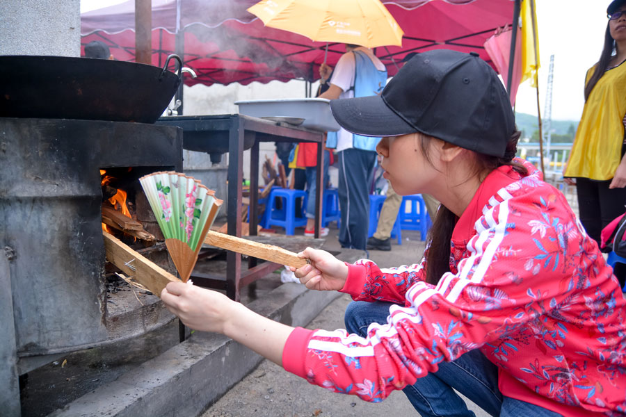 农科生态园野炊，女神